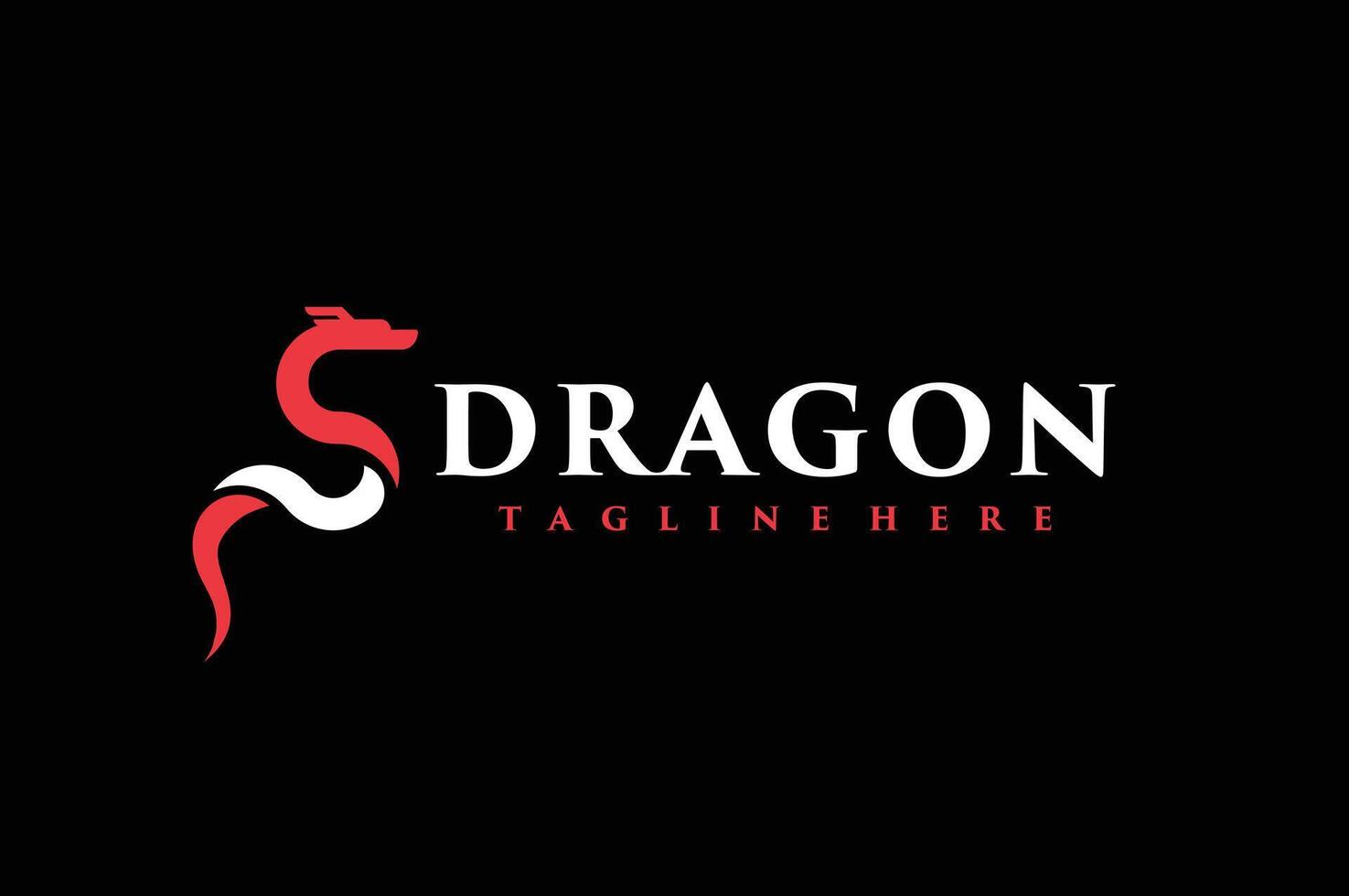 letter S dragon logo vector