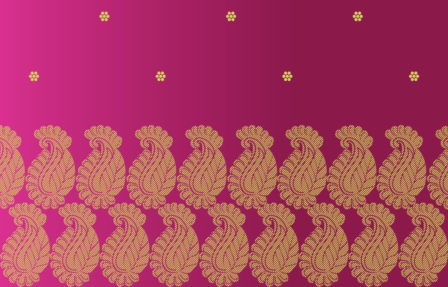double paisley border vector