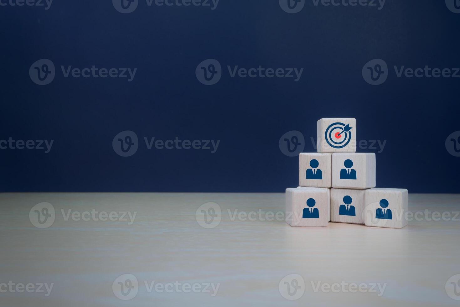 Human icons for target audiences, development of information exchange and customer service photo