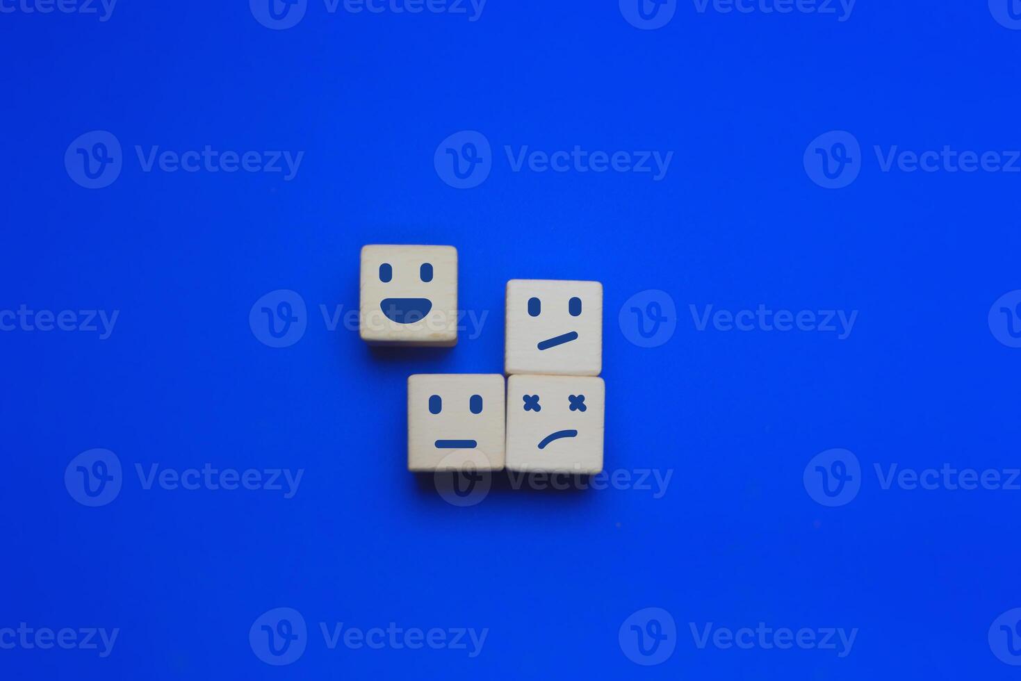 concept of happy and sad mood swings. Customer feedback Description photo