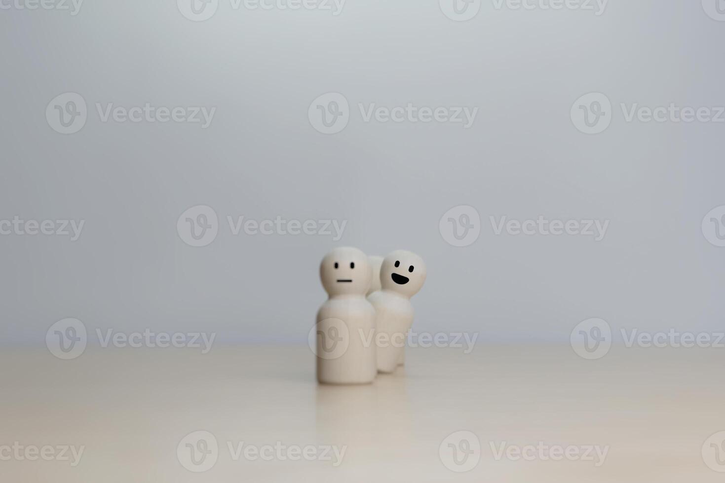 The happy emoticon represents the concept of positive feedback and customer satisfaction photo