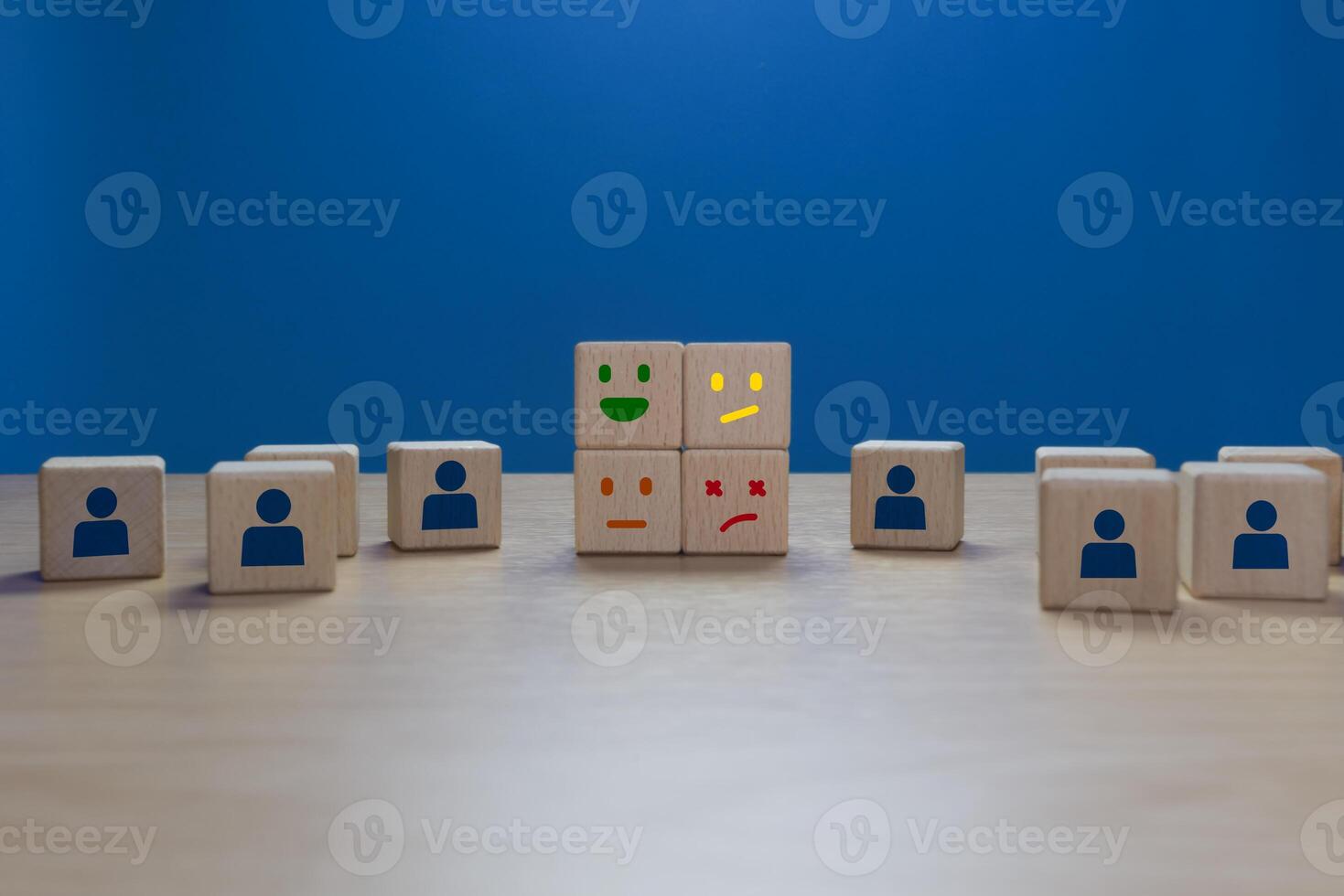 Customer feedback is displayed as different emotion icons photo