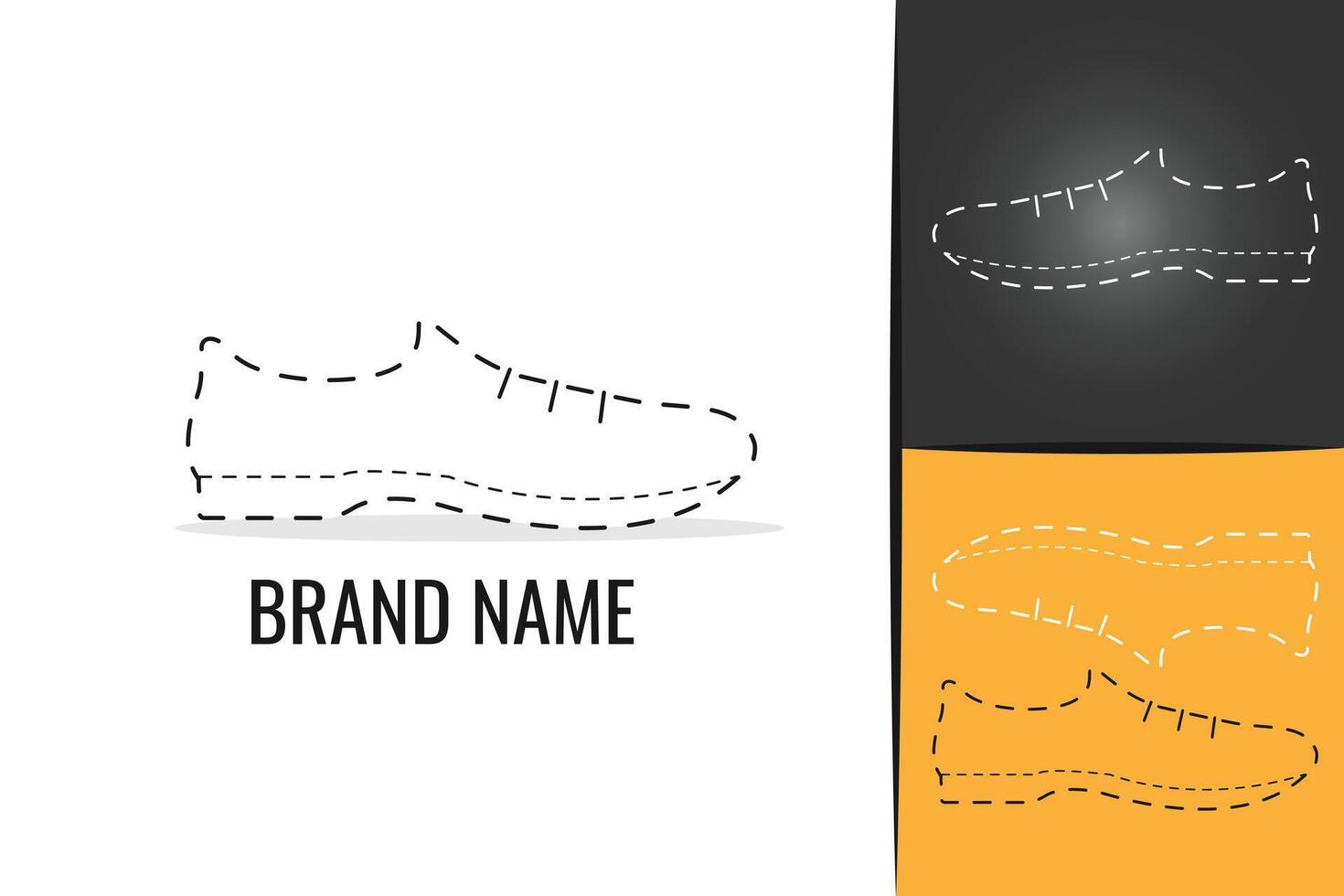Elegant male shoe logos. Men's shoe footwear logotype. Man boots logo vector