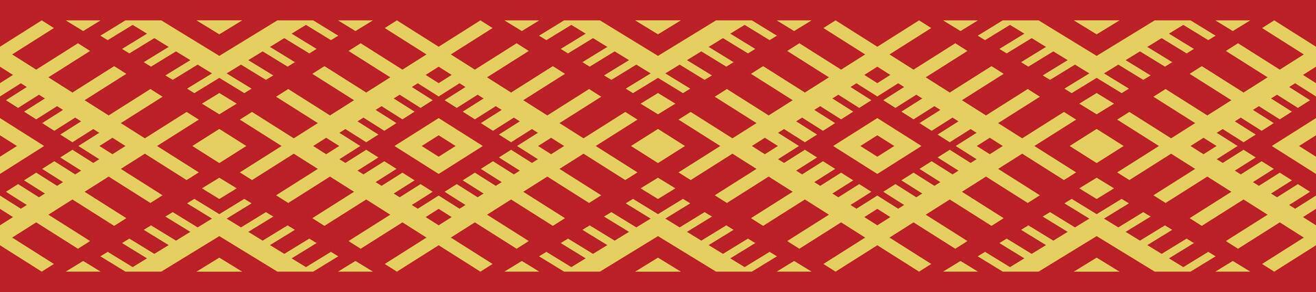 African Tribal Border Pattern Ideal for Carpet, Rug, and Home Textile Design. vector
