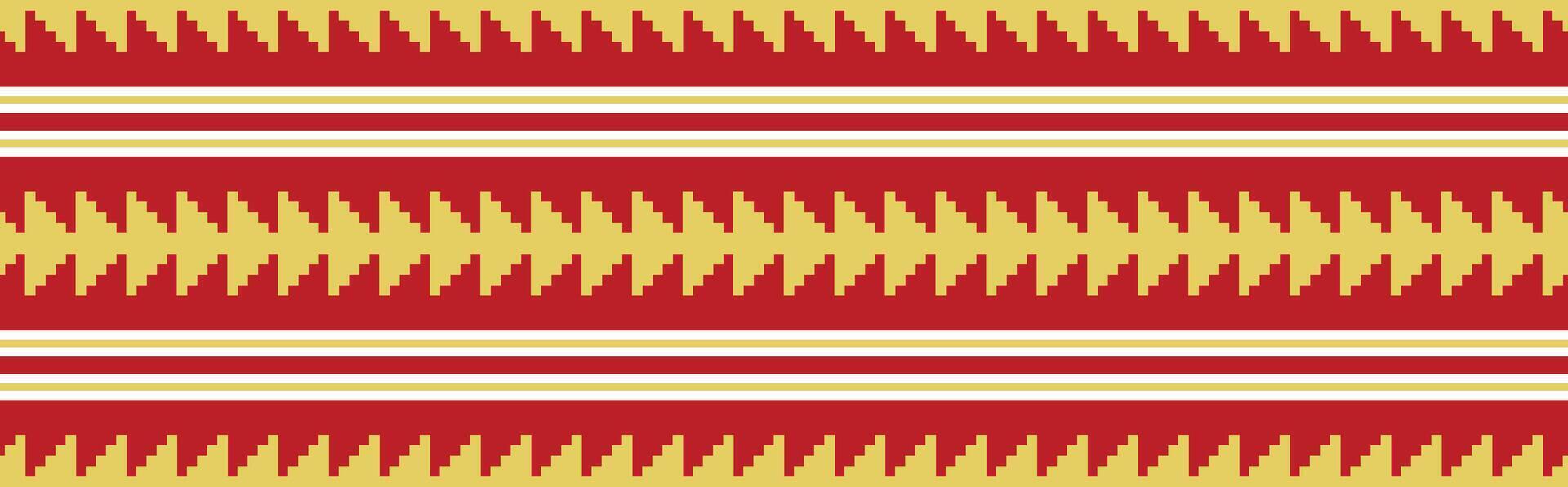 African Tribal Stripe Pattern for Ethnic Fabric Art and Home Decor Project. vector