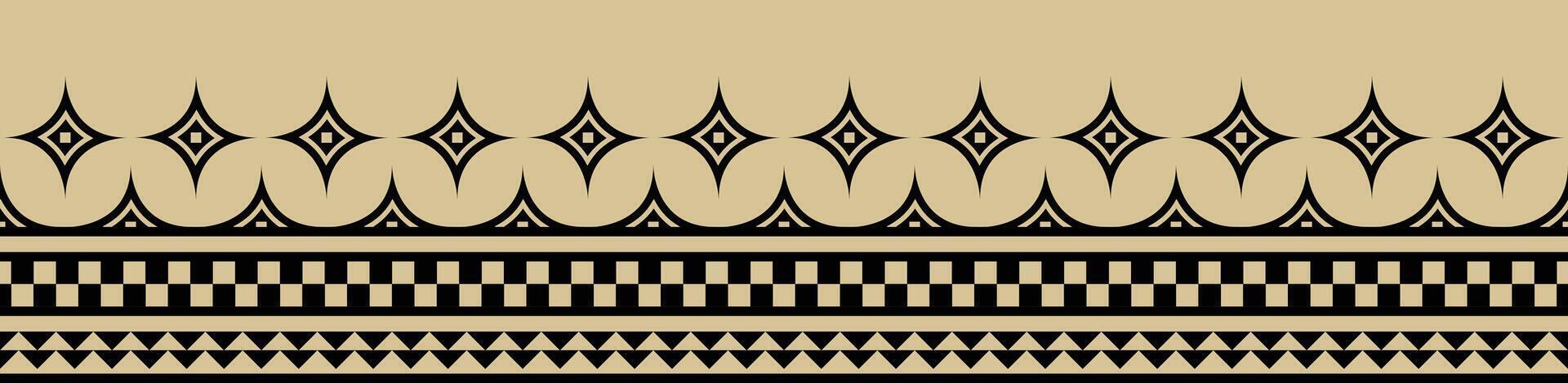 Indian and African Seamless Ethnic Patterns for Modern and Traditional Clothing. vector