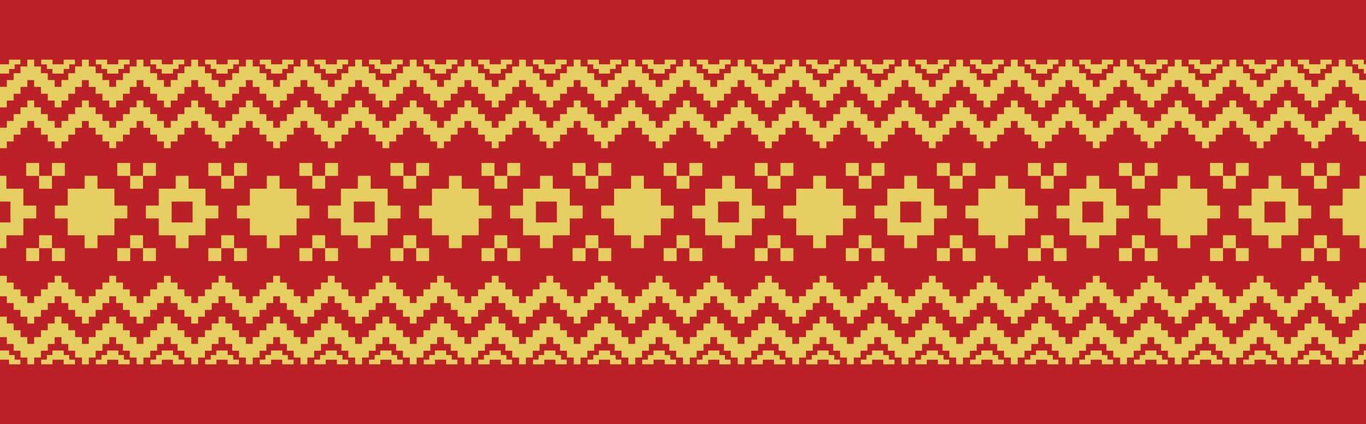 Seamless Ethnic Geometric Border Perfect for Tribal Clothing Design. vector