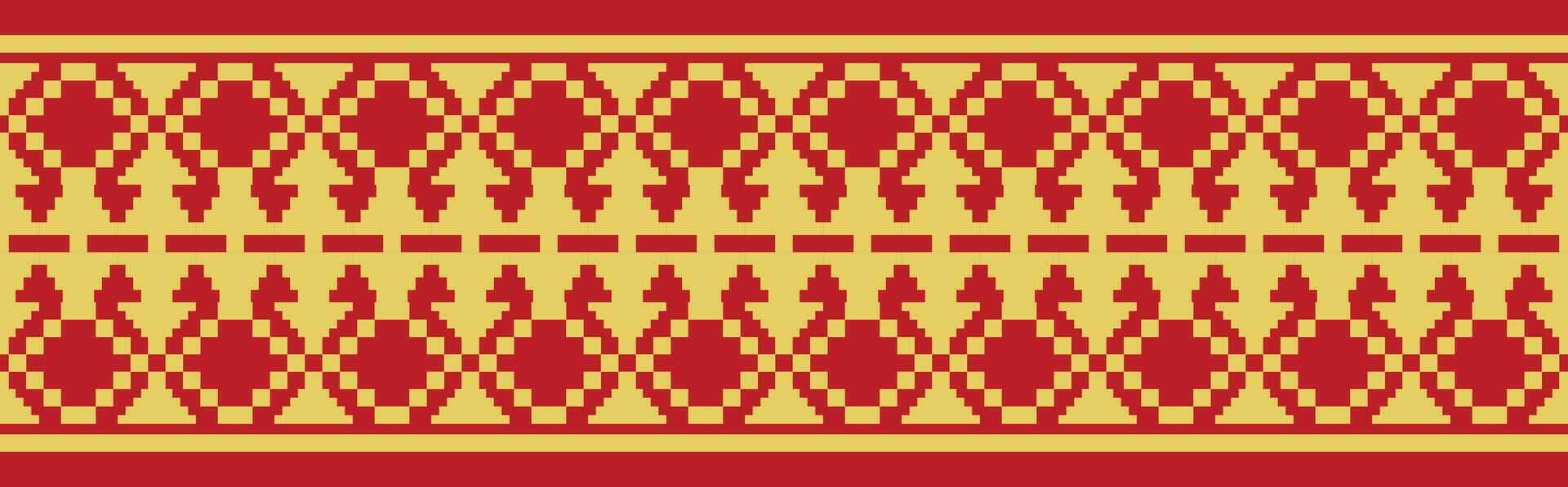African Ethnic Border Design for Carpet, Home Furnishing, and Fabric Art. vector