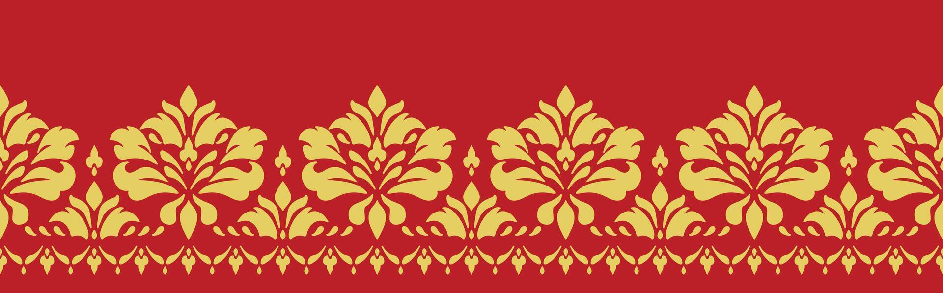 Baroque Floral Aztec Tribal Pattern for Elegant Carpet Design. vector