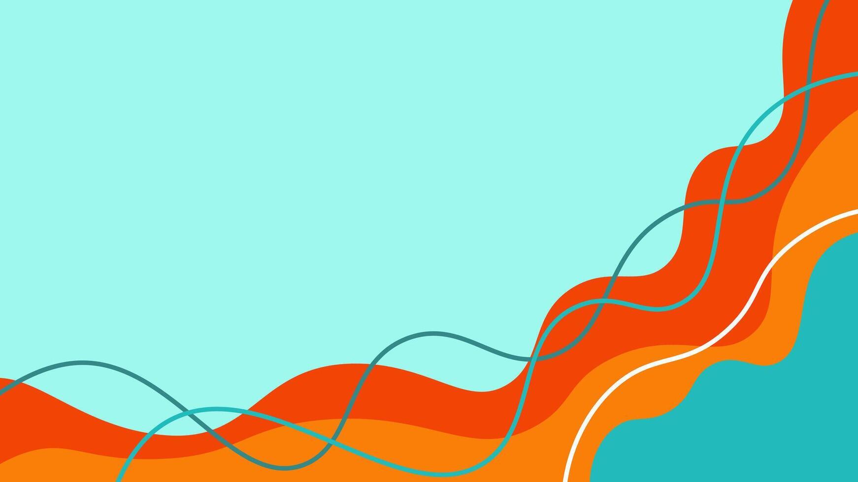 orange green abstract background, suitable for any content vector