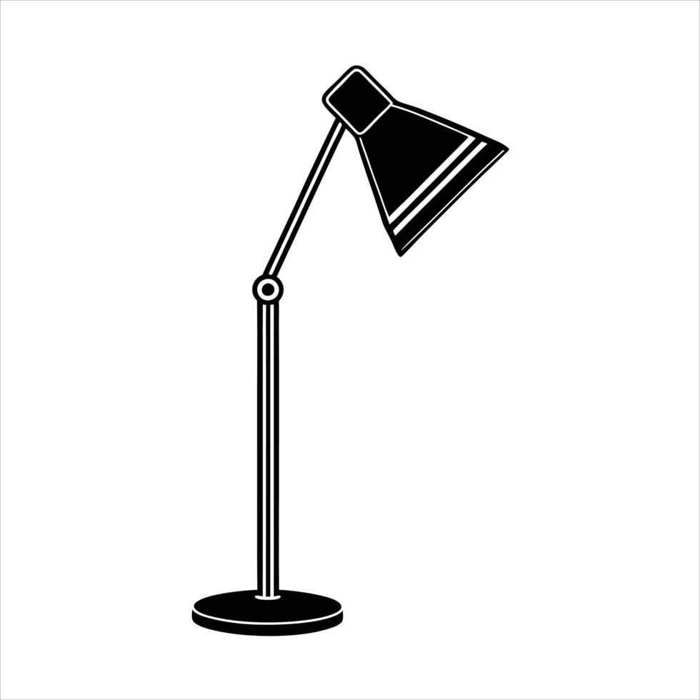 Modern Smart LED Floor Lamp Stylish and Minimalist Lighting Design vector