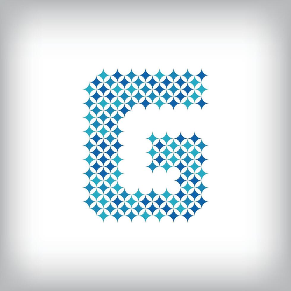 Modern star letter G abstract design logo. vector