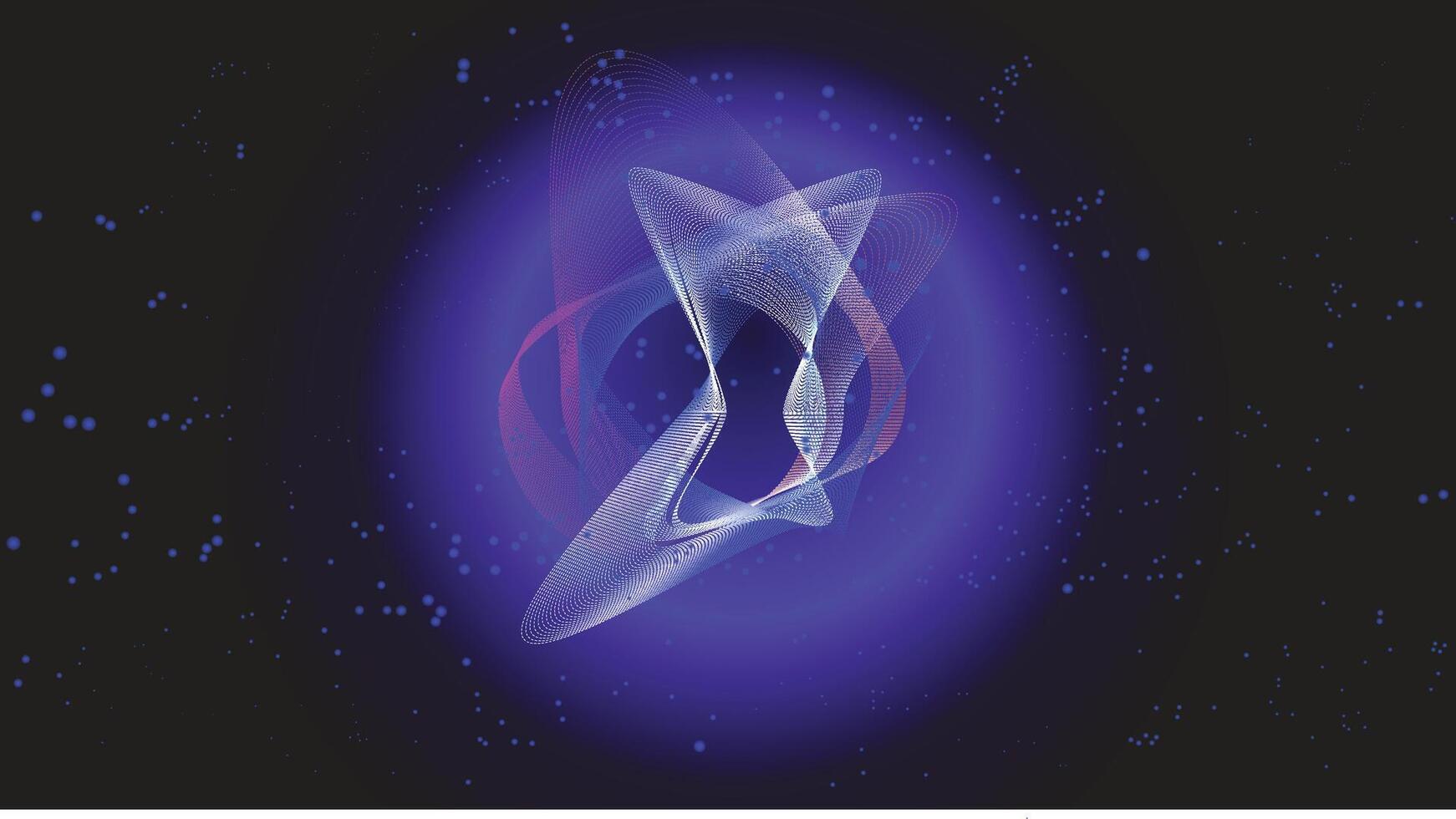abstract background of a black hole in outer space with a purple effect vector
