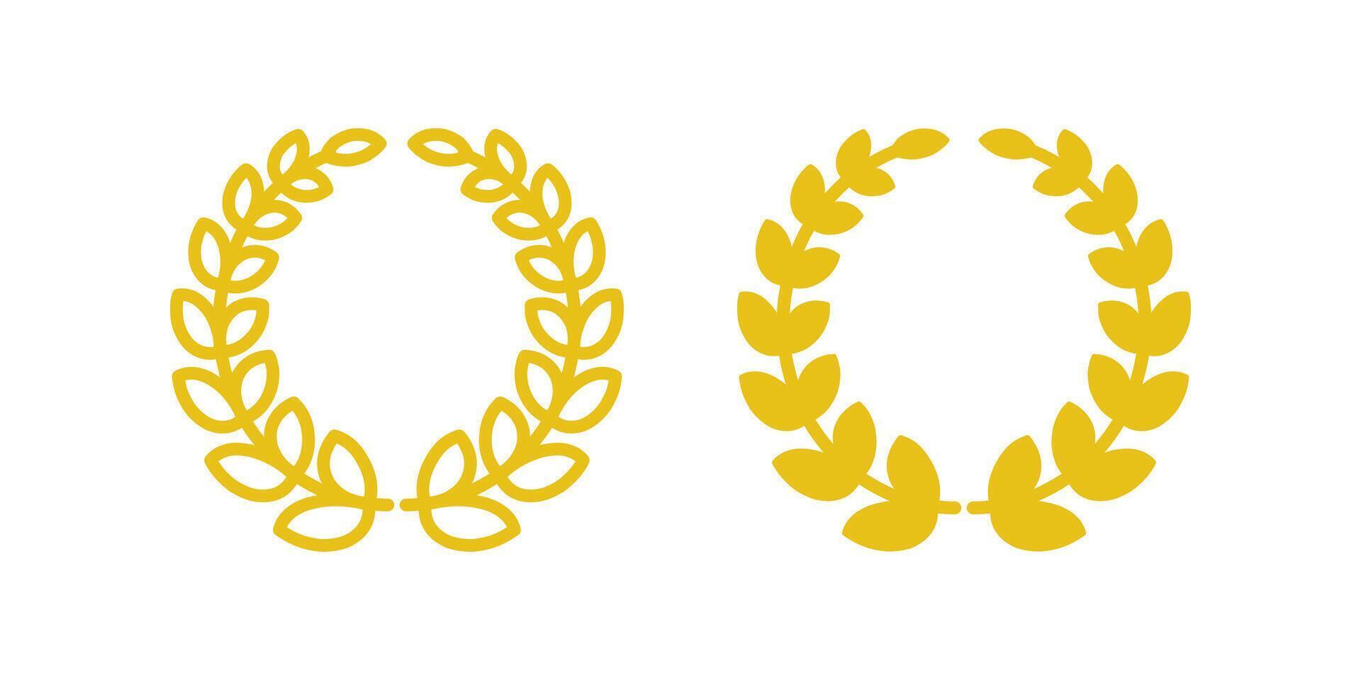 Wreath icon. for mobile concept and web design. illustration vector