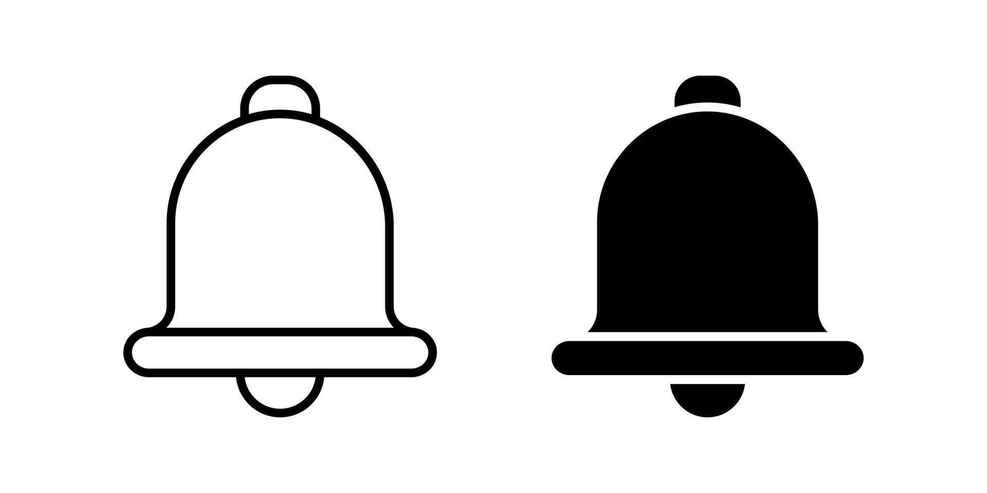 Bell icon set. Notification bell Symbol. for mobile concept and web design on white background vector