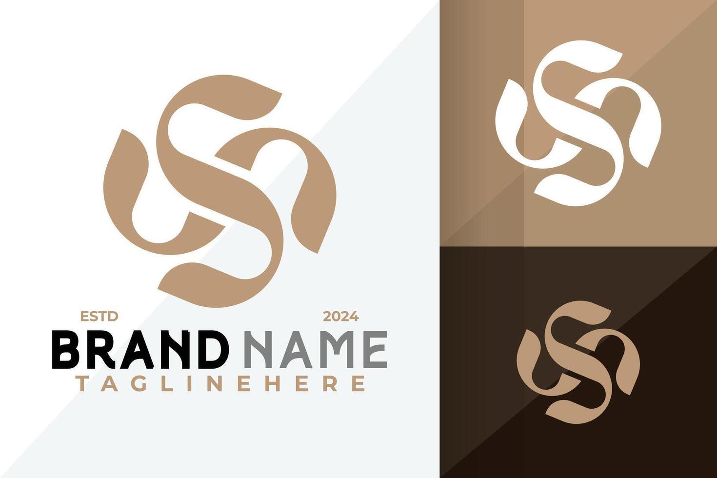 Letter SS Monogram Logo Icon Design Illustration vector