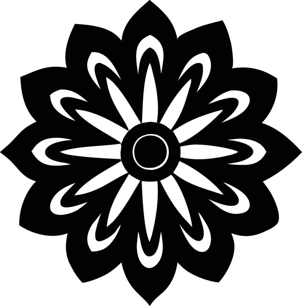 Flower Border Line Art for Coloring Projects vector