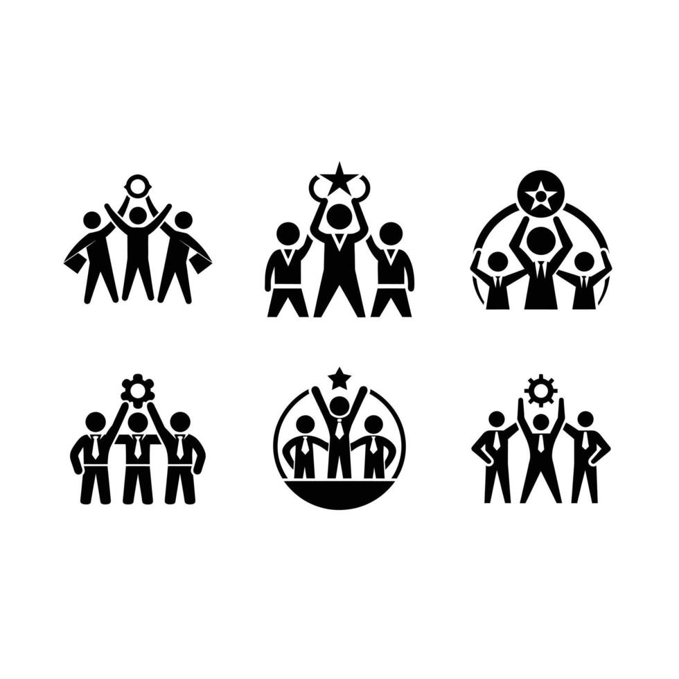 Teamwork Icon - High-Quality Graphic Design File for Collaboration and Productivity vector