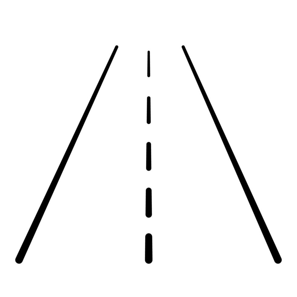 highway road flat, Asphalt road vector