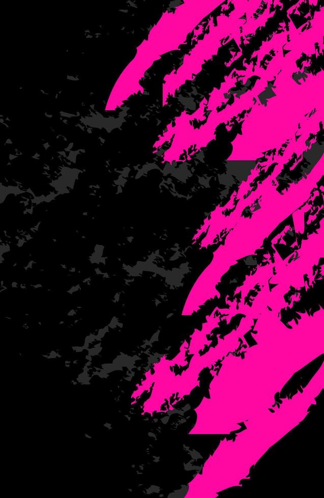 Black and pink abstract background with grunge texture and modern design illustration template vector