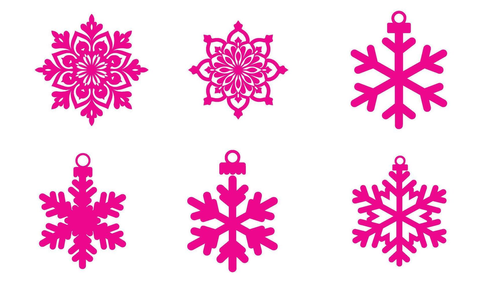 Seamless Snowflake Ornament Patterns for Creative Projects vector