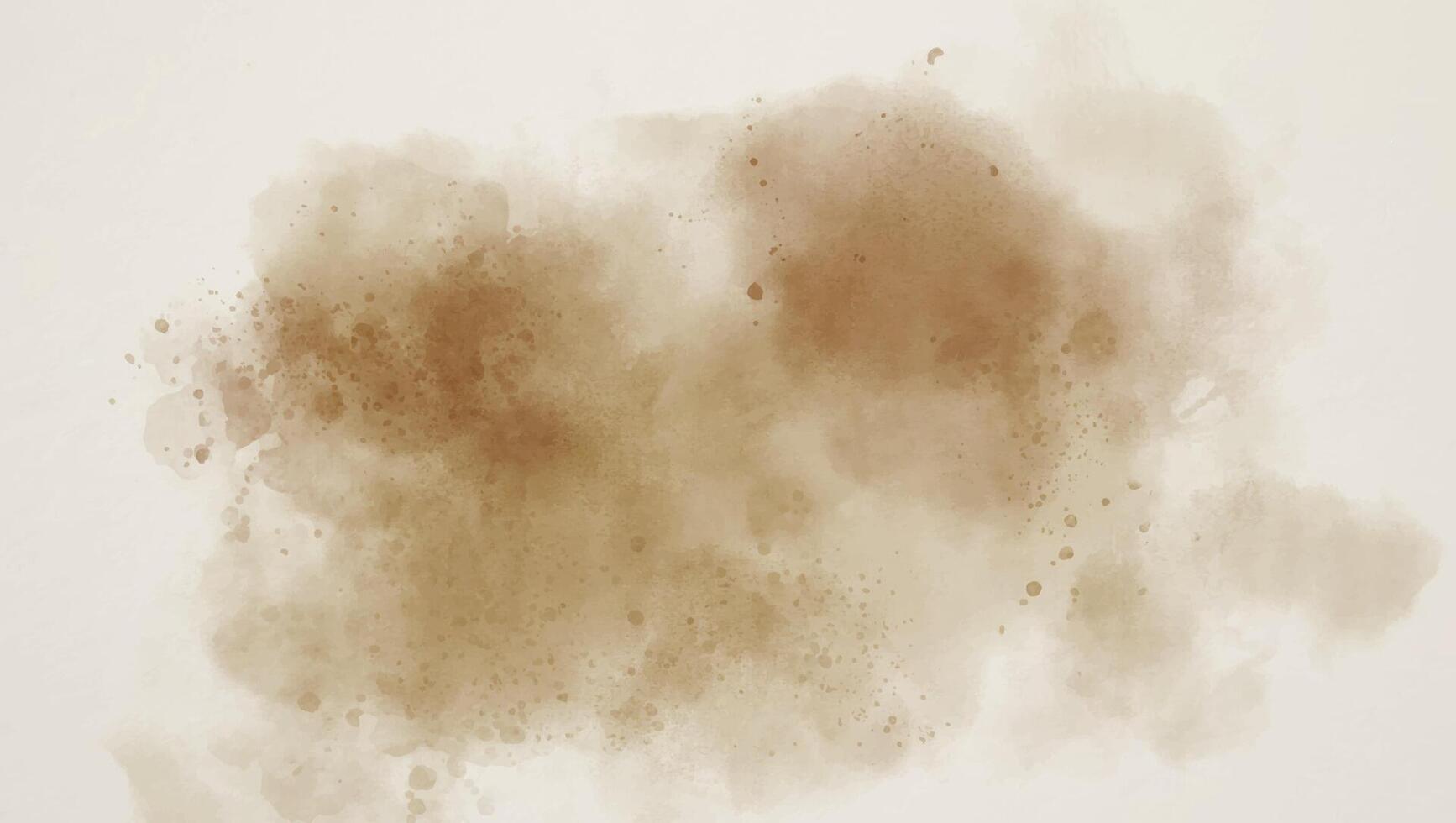 Brown beige abstract watercolor aesthetic horizontal background suitable for banner, card and invitation. vector