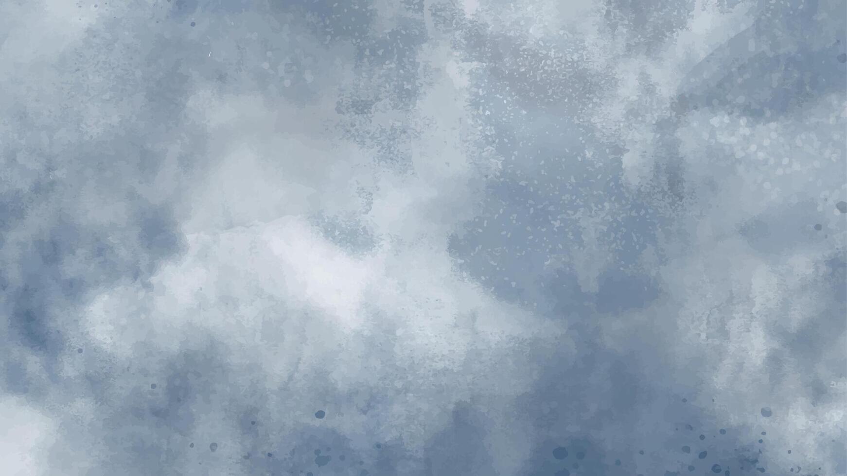 Abstract Watercolor Background Illustration Hand-Drawn Pastel Dark Blue Background Element Design vector