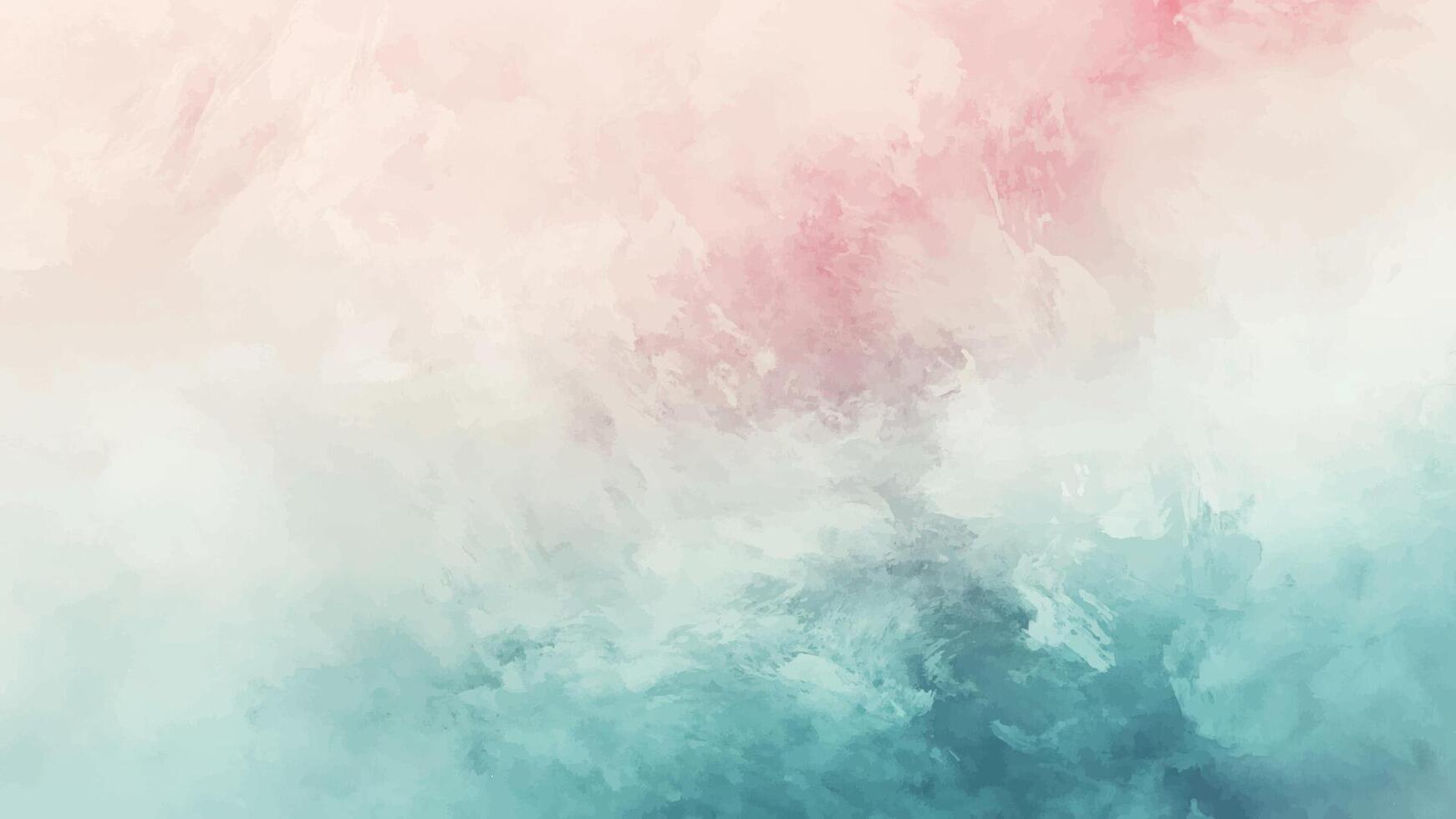 Abstract Watercolor Background Illustration Hand-Drawn Pastel Pink Green Background Element Design vector
