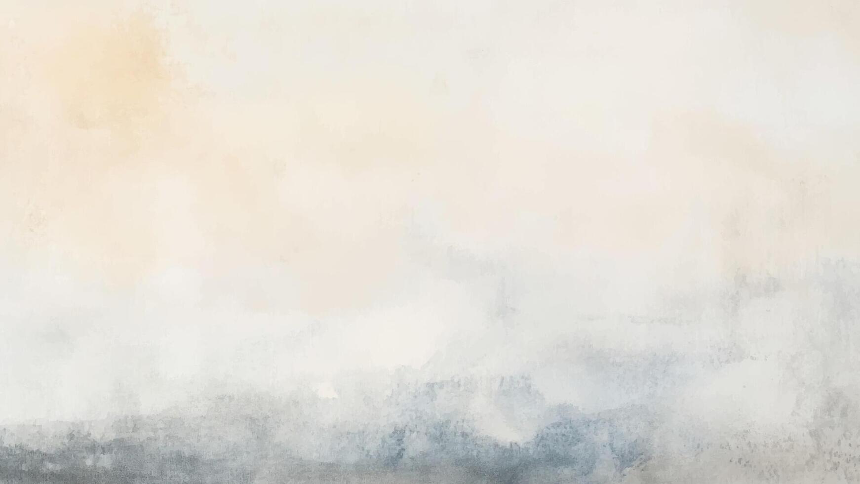 Abstract watercolor horizontal background design with Hand-drawn splatter texture. Brush stroked painting blue khaki pastel color vector