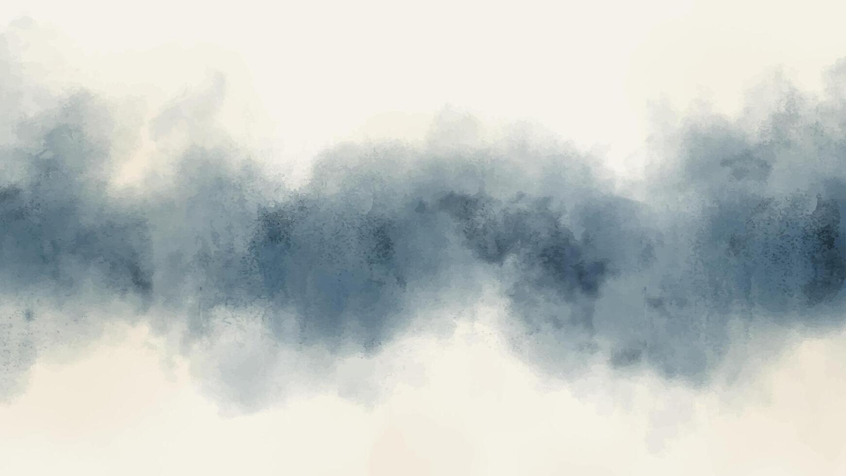 Abstract Watercolor Background Illustration Hand-Drawn Pastel Brown Navy Blue Background Element Design vector