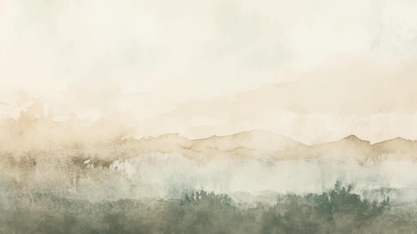 Abstract Watercolor Background Illustration with Hand-Drawn Splatter Texture and Soft Pastel Colors. Illustration, Green Brown Hand-Drawn, Splatter Texture vector
