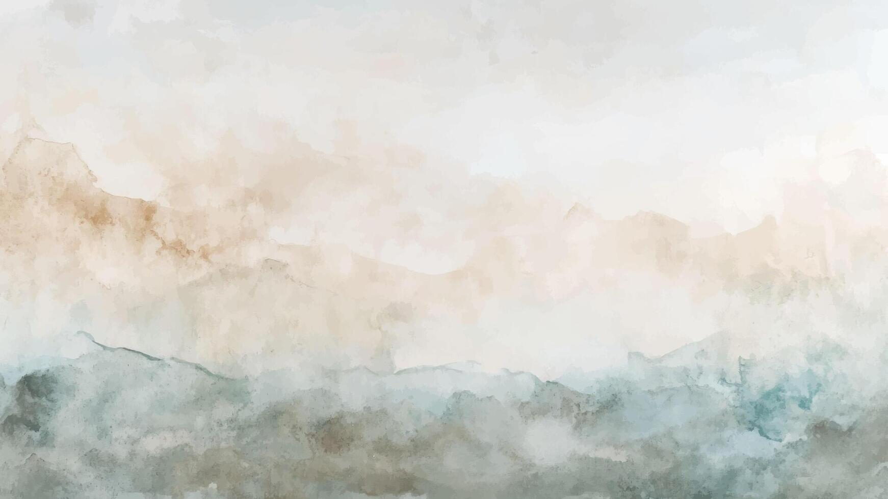 Abstract Watercolor Background Illustration with Hand-Drawn Splatter Texture and Soft Pastel Colors. Illustration, Blue Brown Hand-Drawn, Splatter Texture vector