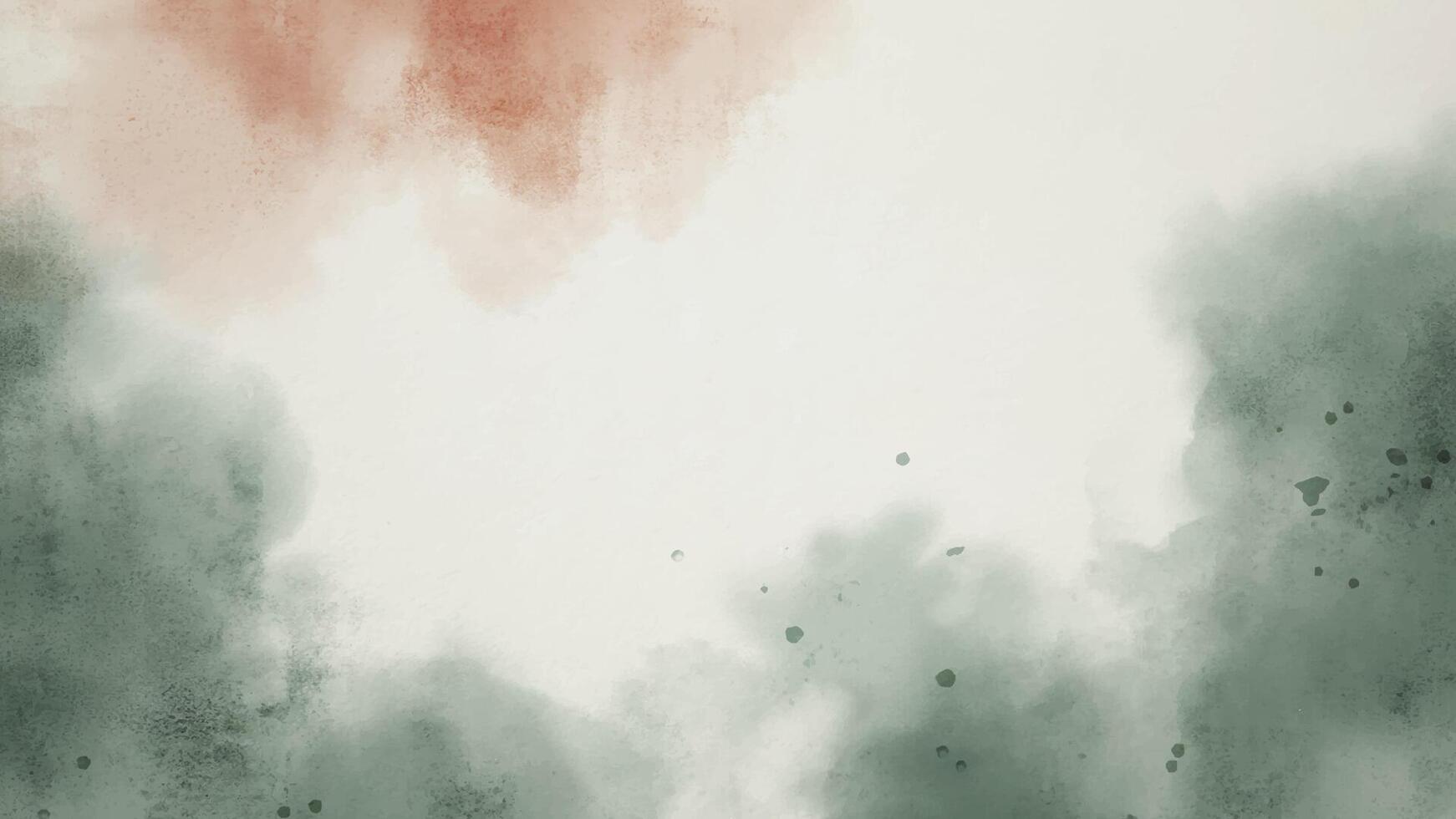 Green pink red abstract watercolor aesthetic horizontal background suitable for banner, card and invitation. vector