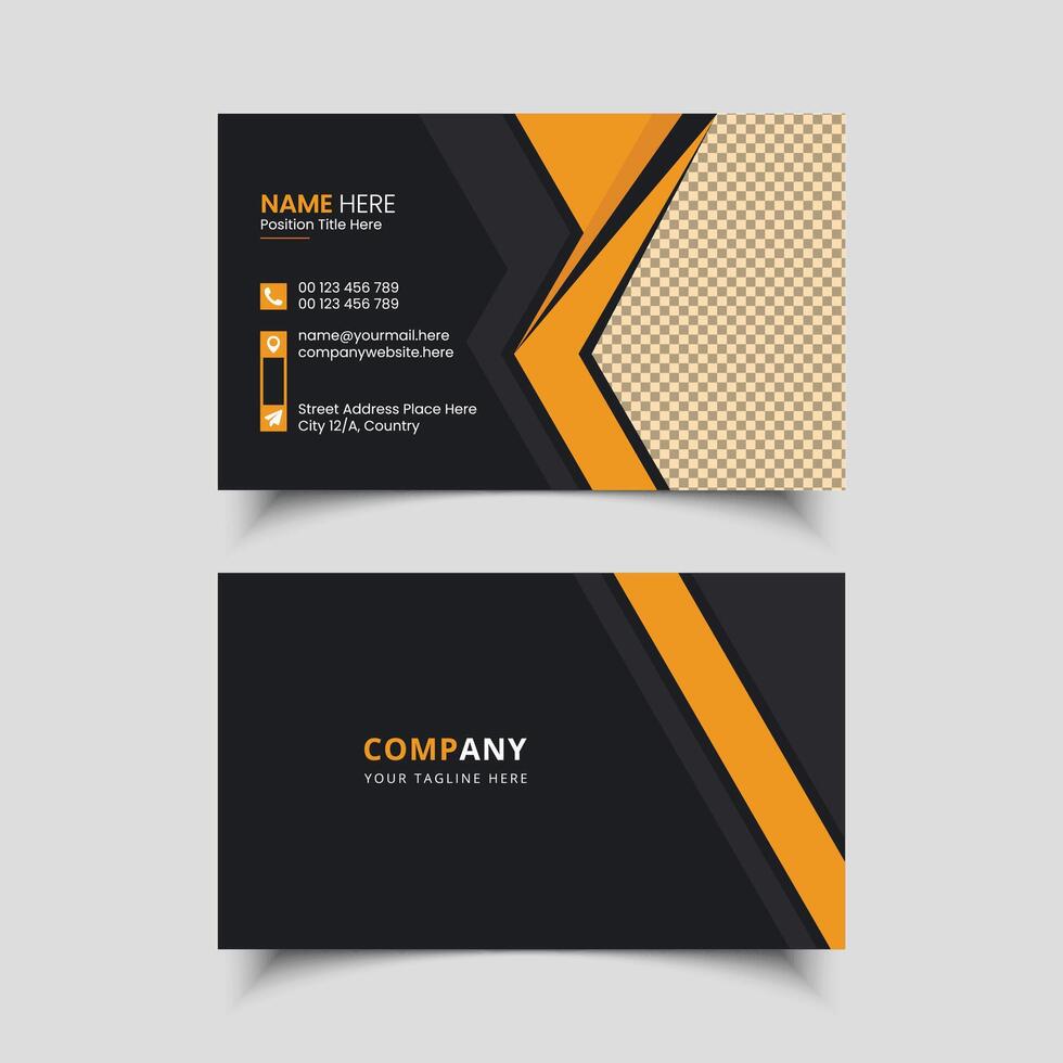 business card template vector