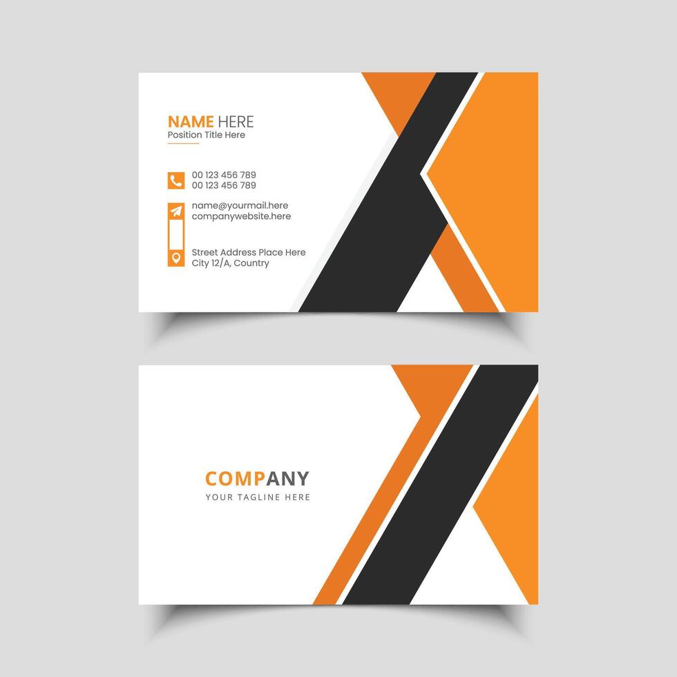Modern and clean professional business card template vector