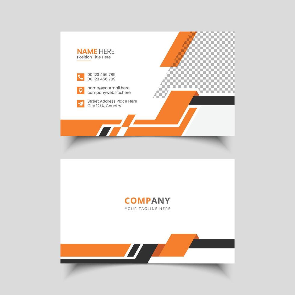 professional visit card vector