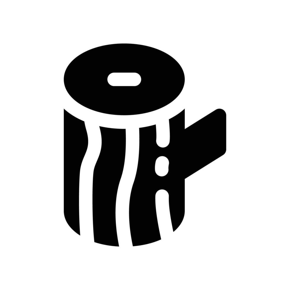 wood icon. glpyh icon for your website, mobile, presentation, and logo design. vector