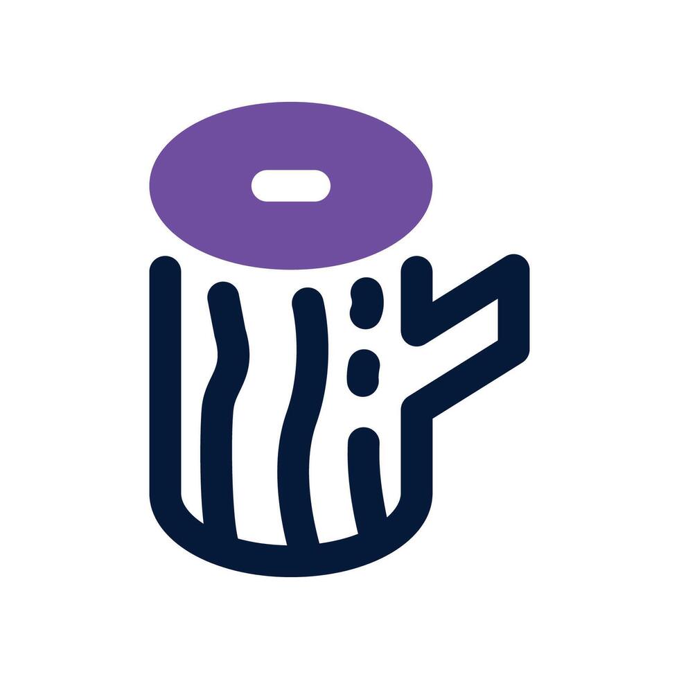 wood icon. dual tone icon for your website, mobile, presentation, and logo design. vector