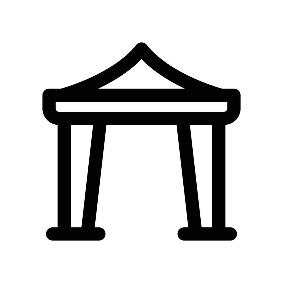 canopy icon. line icon for your website, mobile, presentation, and logo design. vector