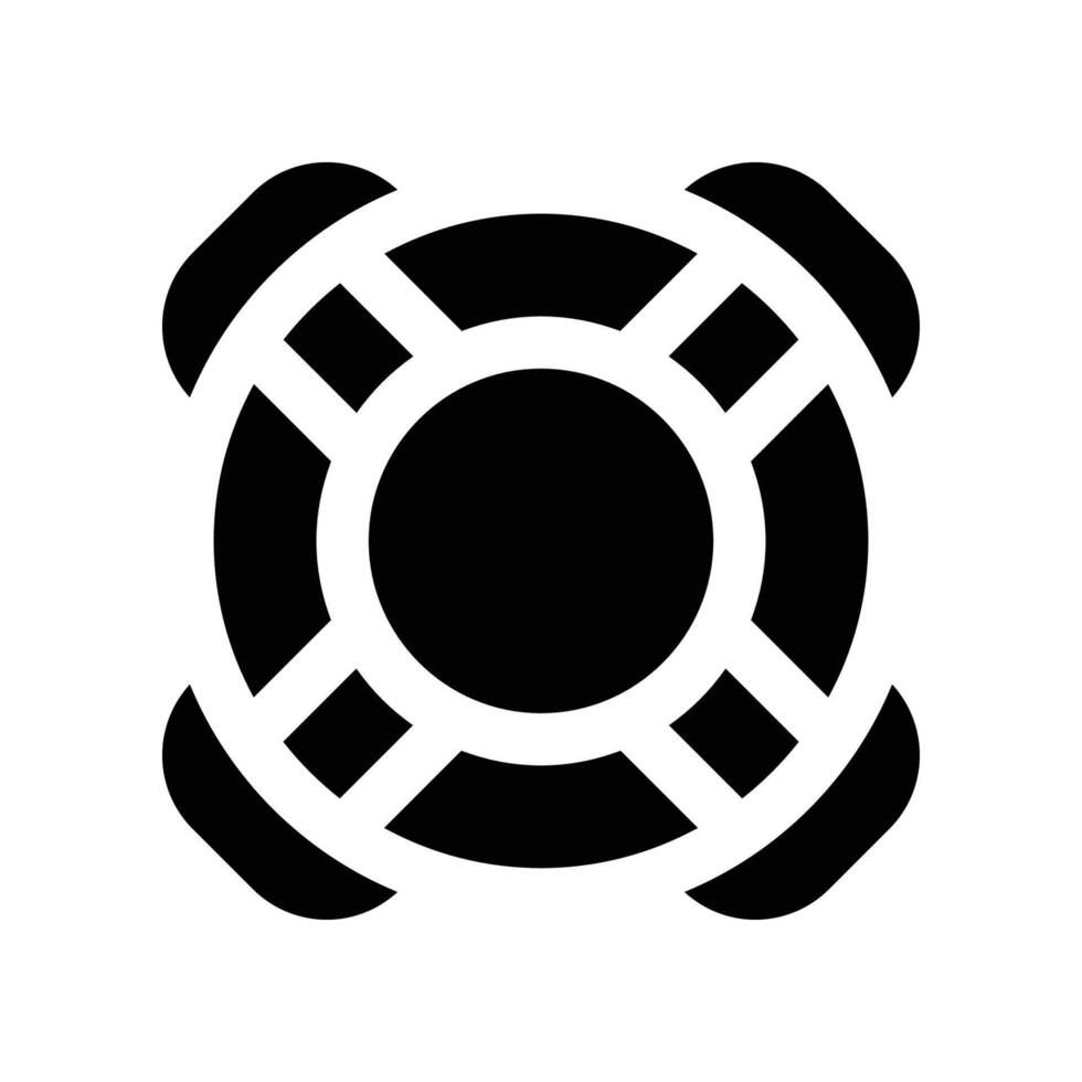 lifesaver icon. glpyh icon for your website, mobile, presentation, and logo design. vector