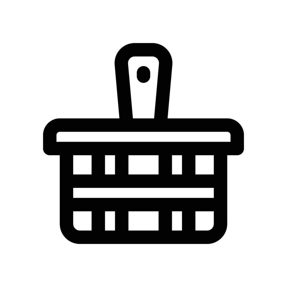 basket icon. line icon for your website, mobile, presentation, and logo design. vector