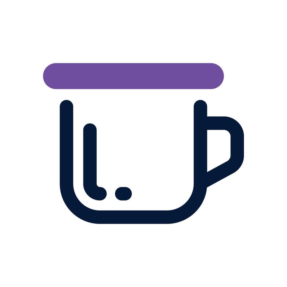 cup icon. dual tone icon for your website, mobile, presentation, and logo design. vector