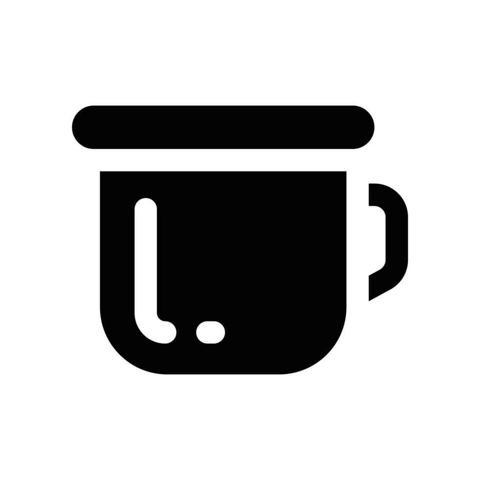 cup icon. glpyh icon for your website, mobile, presentation, and logo design. vector