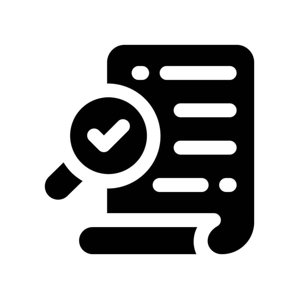 proofreading icon. glyph icon for your website, mobile, presentation, and logo design. vector