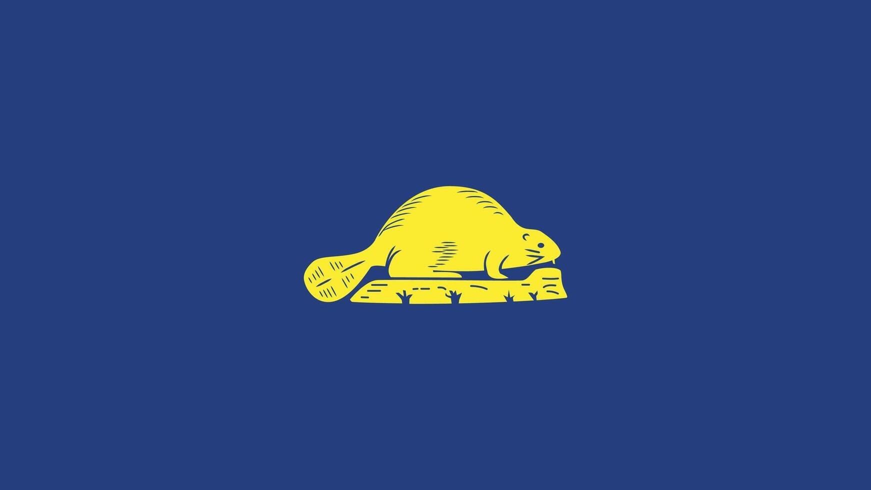 Oregon Reverse US State Flag Illustration vector