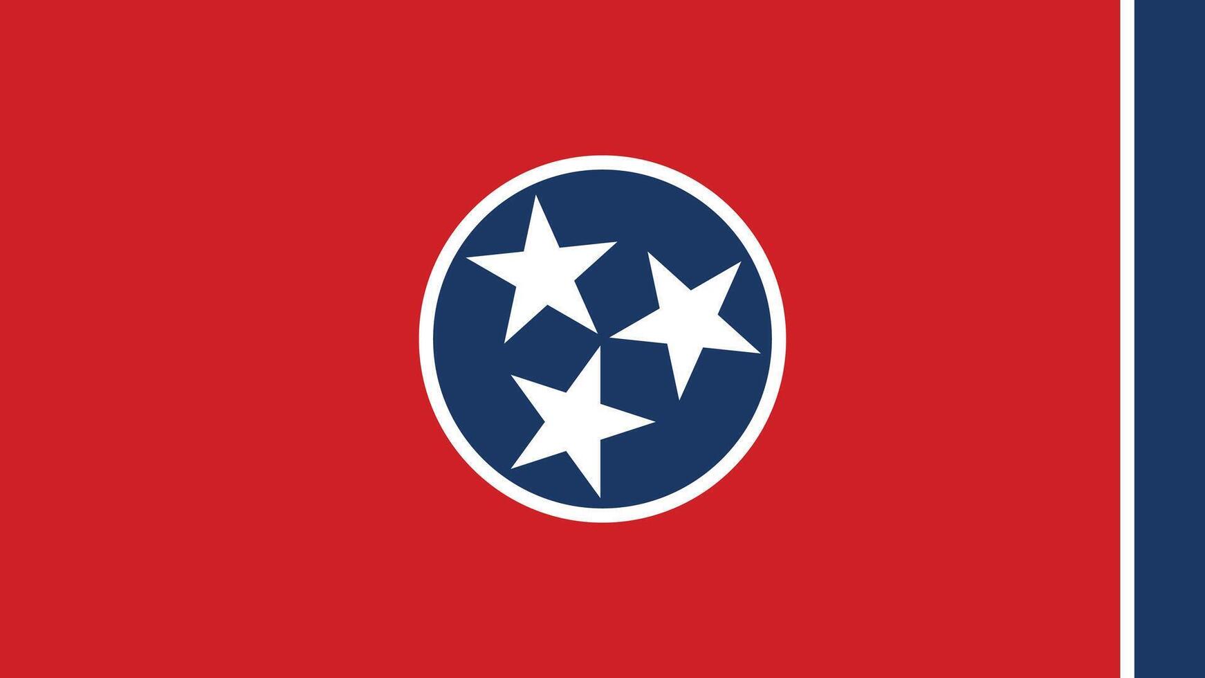 Tennessee US State Flag Illustration vector