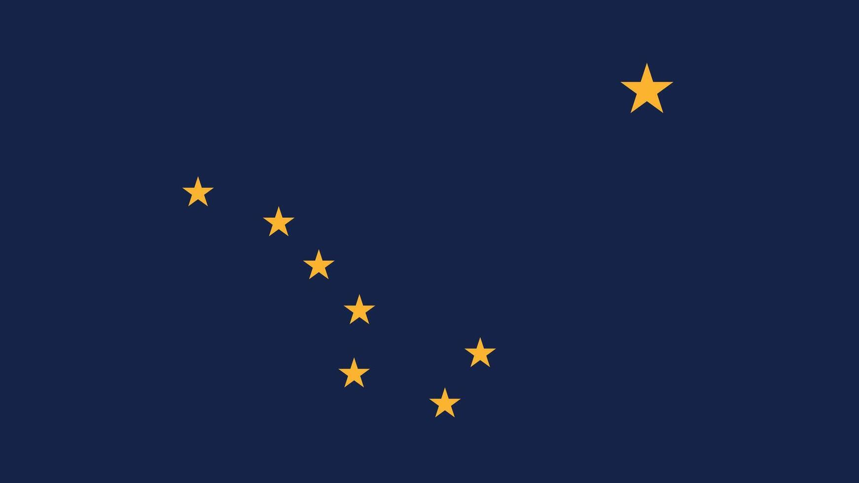 Alaska US State Flag Illustration vector