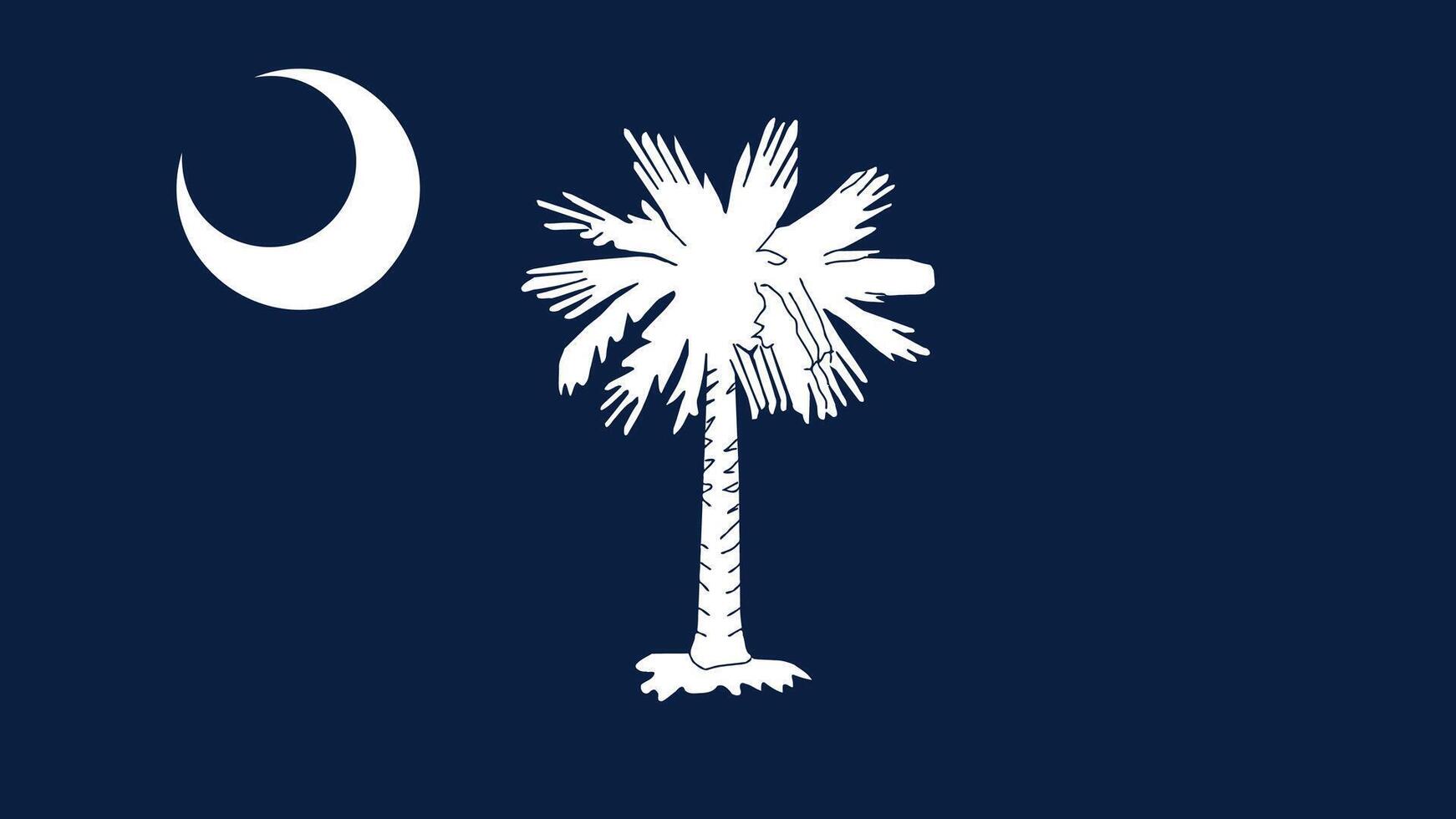 South Carolina US State Flag Illustration vector