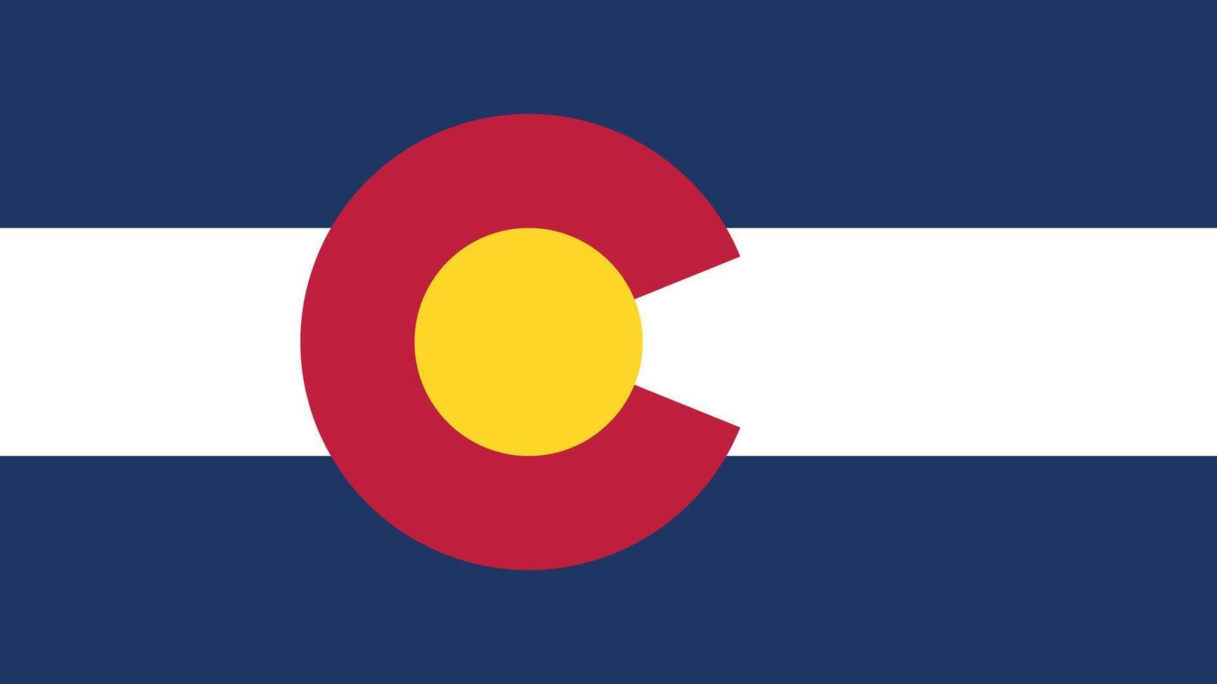 Colorado US State Flag Illustration vector