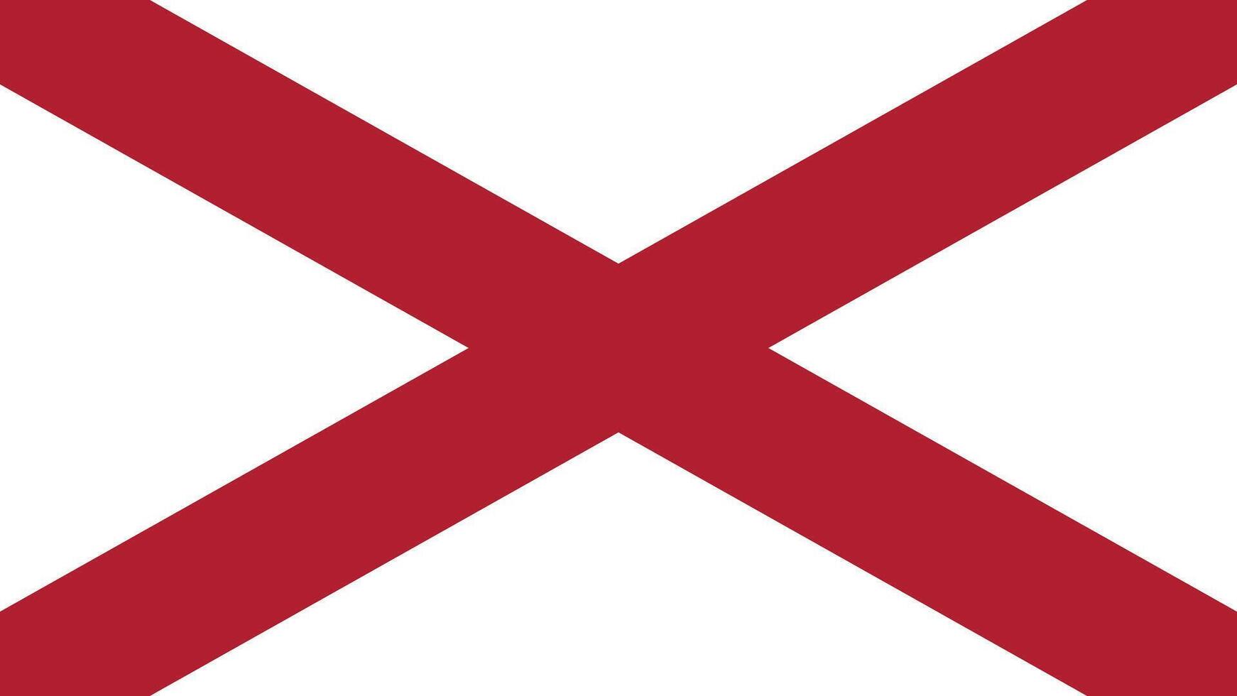 Alabama US State Flag Illustration vector